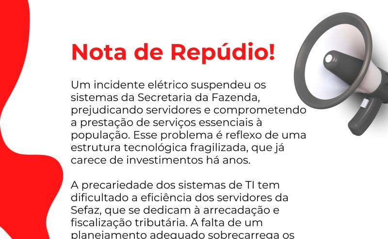 Nota de repúdio