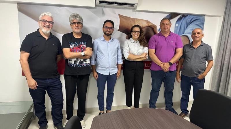 Deputado eleito Tibério Limeira se reúne com diretoria do Sindifisco-PB